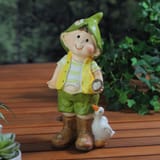 9.75%22-Young-Boy-Gnome-Standing-with-Duck-Spring-Outdoor-Garden-Figure