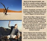 no to desert religions