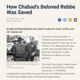 Hitler saves Rebbe Schneerson Chabad jew WW2