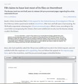 FBI loses files on stormfront hmmm