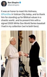 pope and ben shapiro