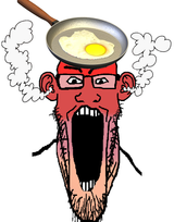 fried egg head mad