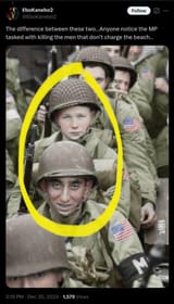 D-Day landing, jewish MP assigned to kill White American soldiers who don&#039;t charge the Germans