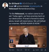 nethanyahu holocaust nobody saved jews 29july2024