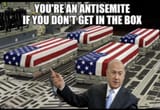 you&#039;re an antisemite if you don&#039;t get in the box