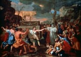Golden Calf Adoration-of-the-Golden-Calf-canvas-Nicolas-1634.