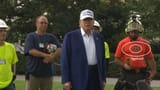 President Trump Participates in New Flagpole Installation on South Lawn 1-33 screenshot