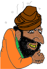 indian poo on head