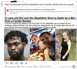 Black on White Crime - 21-year-old Girl and Her Stepfather Shot to Death by a Man Over a Fender Bender - Reddit Moderators Censorship Protecting Niggers