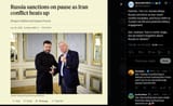 Pathetic. The U.S. Senate delays Russia sanctions as Iran-Israel conflict escalates, and focus shifts to Trump’s tax bill and potential military engagement 19-06-2025