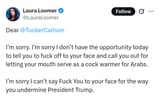 Laura Loomer X rage Tucker