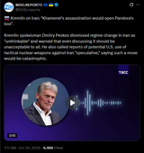 Kremlin on Iran, &#039;Khamenei&#039;s assassination would open Pandora&#039;s box&#039; 20-06-2025 Kremlin spokesman Dmitry Peskov dismissed regime change in Iran