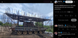 Russian BREM based on a T-62 tank spotted with DIY anti-drone wire protection. 20-06-2025