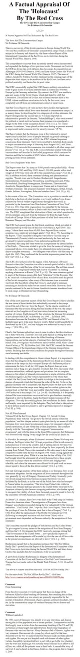 Red Cross Findings
