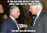Evelyn de Rothschild punking Prince Charles