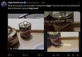 yellow dog in a can North Korean food meat 03-11-2024