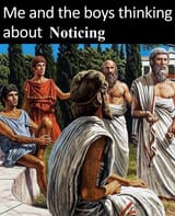 noticing