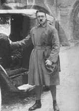 Adolf Hitler leaving Leusberg Prison, where he wrote Mein Kampf, 1924