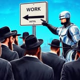 ai_art_robocop_pointing_to_work_direction_sign_jew_tophats