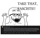 redditor post about star wars, fascism, harry potter and marvel movies