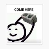I just want to talk, the brick is just to help translate my words into lethal violence