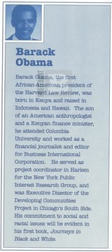 Obama book jacket