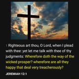 Wherefore doth the way of the wicked prosper