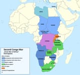 second congo war map of africa