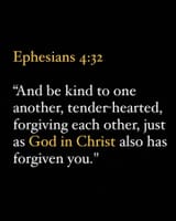 forgiving each other