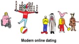 modern dating site app simps performing for fat roastie woman