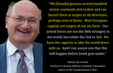 israeli martin van creveld threatens to nuke europe&#039;s capitals
