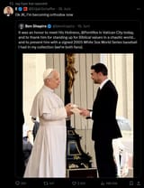 ben shapiro and the pope
