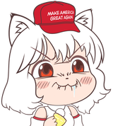 awoo eating a lemon