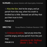 Jerome Rufinus Psalm 2 Kiss the Son