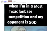 god has a toxic fandom says the tranny