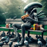 alien hotdog