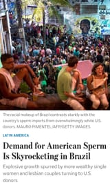 Demand for American Sperm is Skyrocketing in Brazil