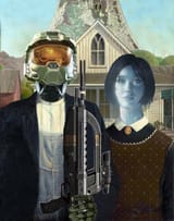 Halo Master Chief and Cortana farm