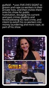 Gutfeld!-Signal-Intelligence-Five-Eyes-Criminal-Sex-Cult-Rape-Groomer