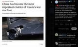 China has become the most important enabler of Russia’s war machine. Nearly 500 drones hit Kyiv on June 10, many packed with Chinese parts 20-06-2025