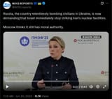 Russia, the country relentlessly bombing civilians in Ukraine, is now demanding that Israel immediately stop striking Iran’s nuclear facilities. 20-06-2025