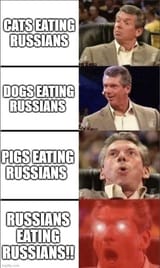 russians eating russians