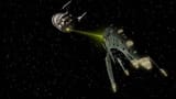 star trek enterprise romulan holographic drone attacking enterprise