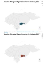 irregular migrant encounters Honduras 24 and 25