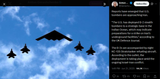 Reports have emerged that U.S. bombers are approaching Iran. 21-06-2025 The B-2s are accompanied by eight KC-135 Stratotanker refueling aircraft.
