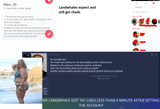 tinder dating experiment 36 yo fat landwhale chads