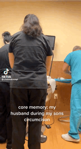 husband crying circumcision