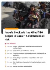 gaza genocide food blockaid