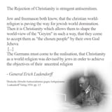 General Erich Ludendorff christianity is jewish