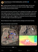 Fordow Nuclear facility build 300m underground